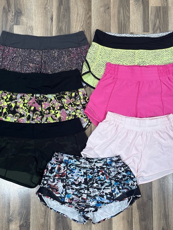lululemon athletica Pants - LULULEMON BUNDLE Running Shorts - Pink, Light Pink, Black & Patterned Assortment